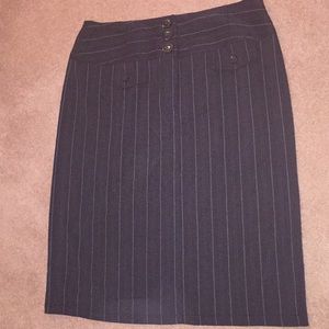Pencil Skirt - Pin Striped - Size 16